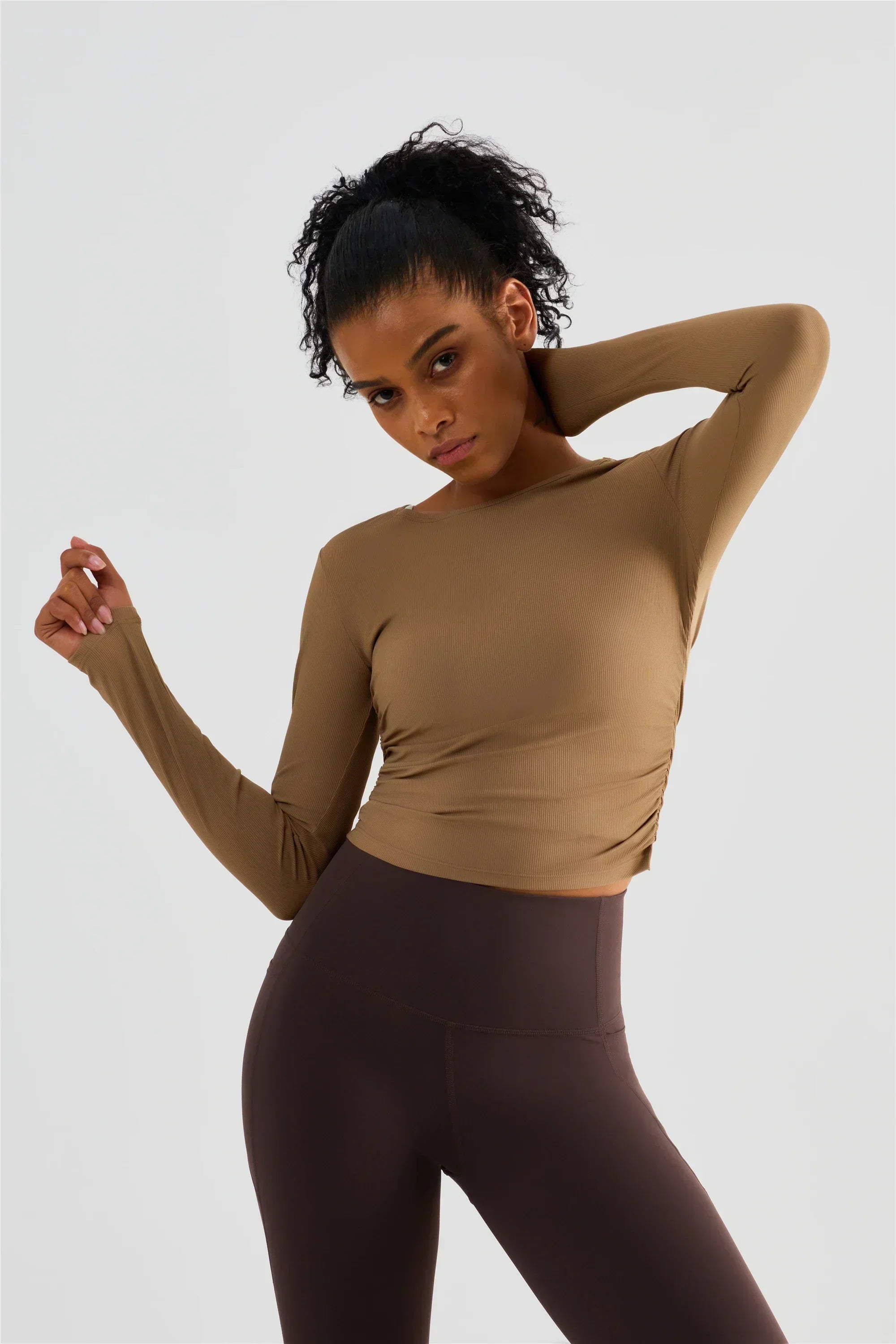 Zoorie High Elastic Slim Waist T-shirt