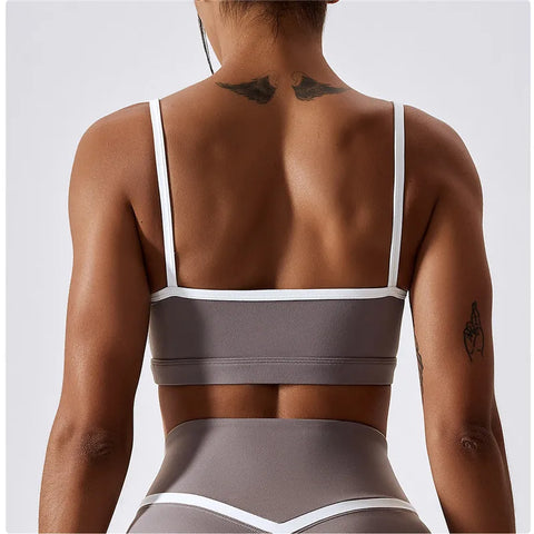 Zoorie Stitching Contrast Color Bra