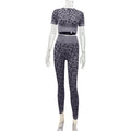 Leopard Print Sport Gym Sets