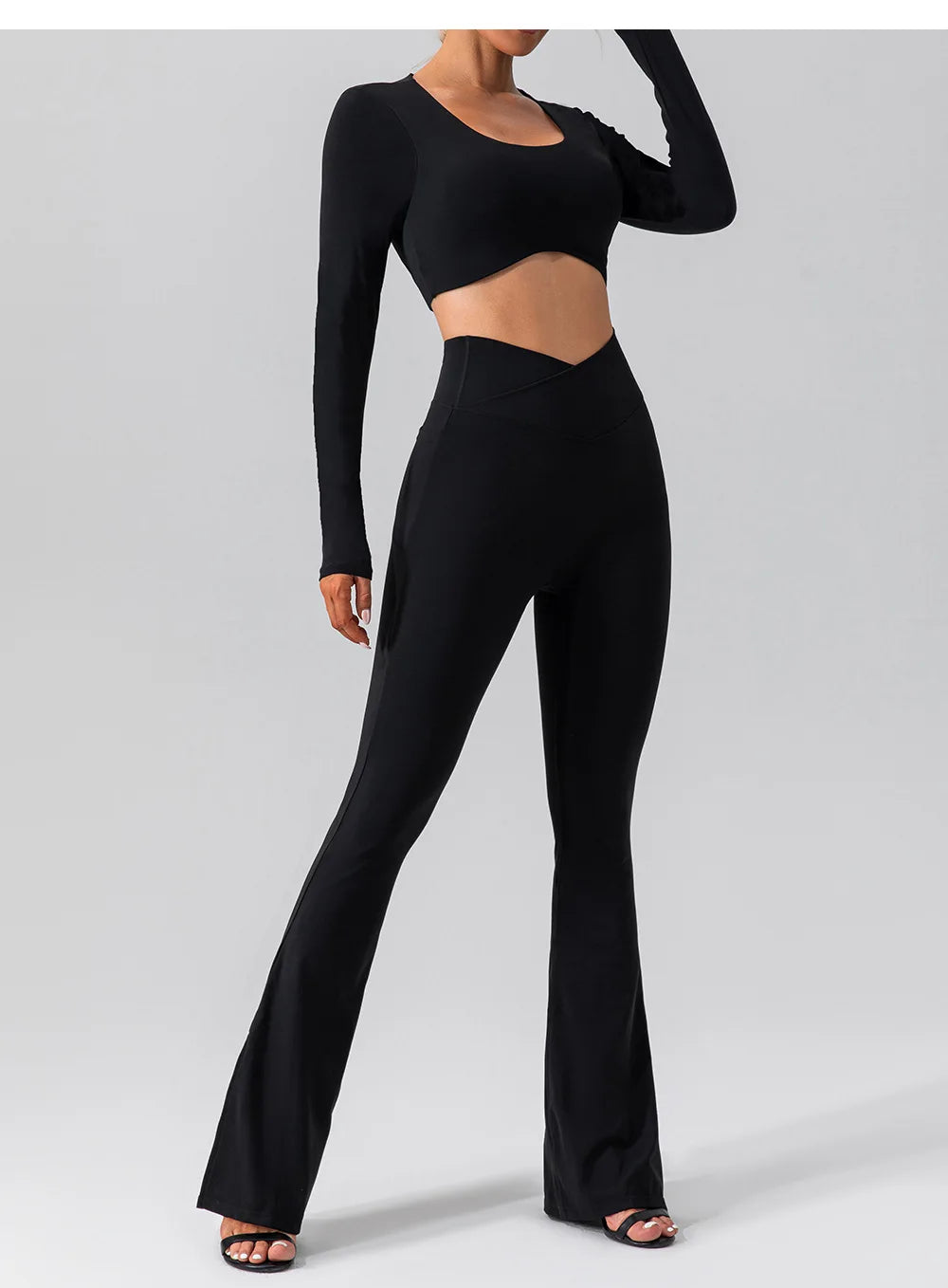 Zoorie Cross waist Flared Leggings