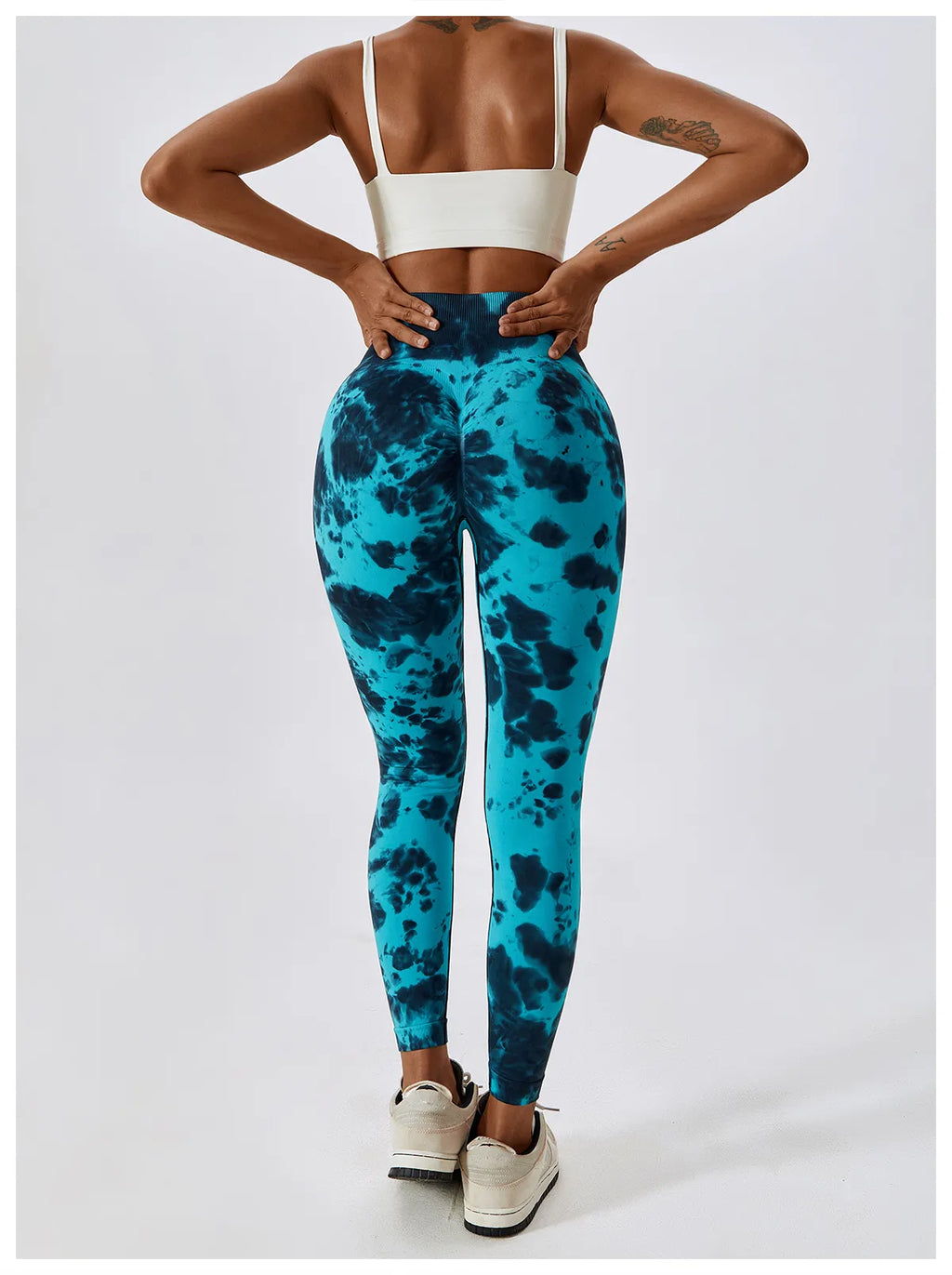 Zoorie Tie-dye Seamless Scrunch Leggings
