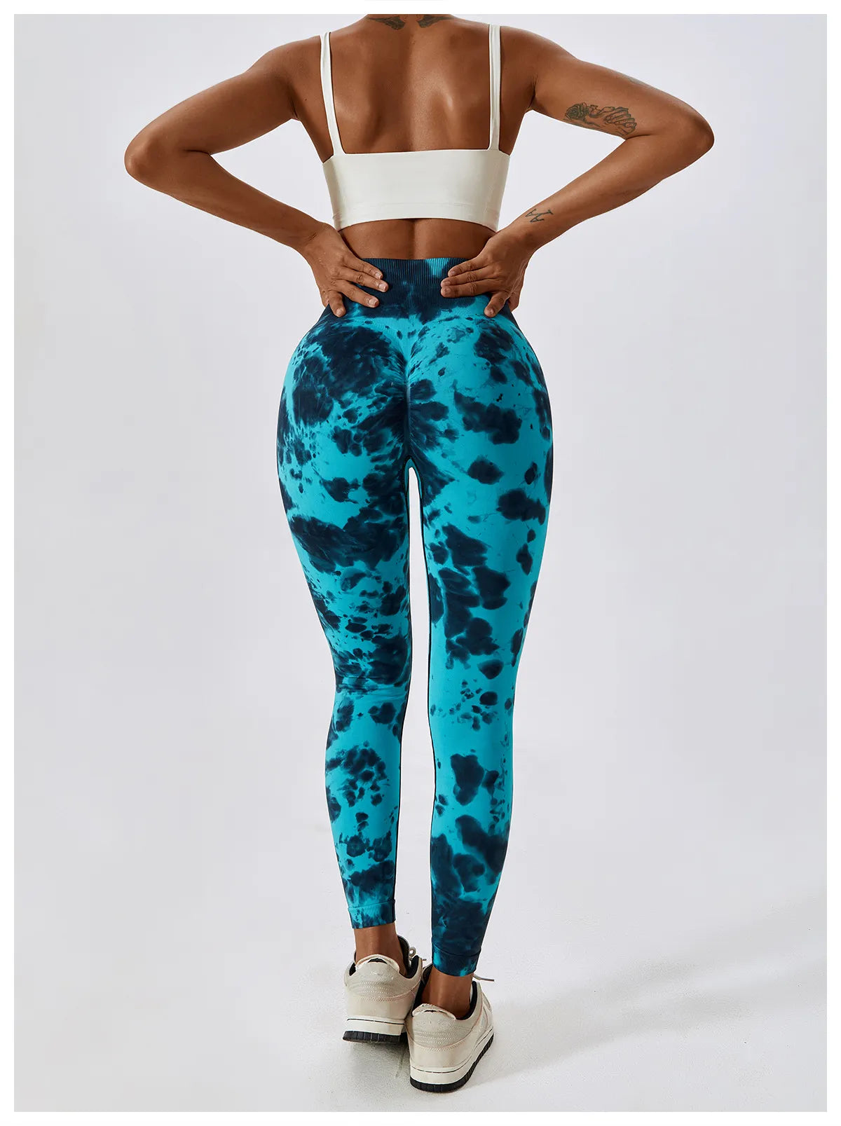Zoorie Tie-dye Seamless Scrunch Leggings