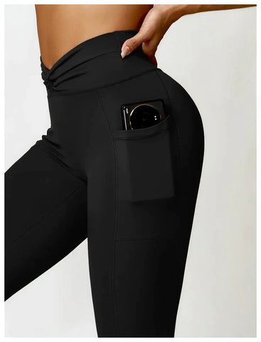 Zoorie Crossed Waist Head Leggings