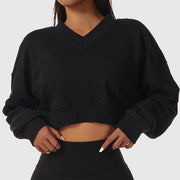 V-neck Flare Crop Top