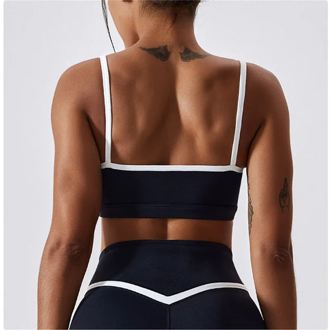 Zoorie Stitching Contrast Color Bra