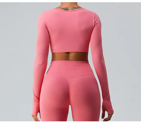 Zoorie Seamless Sexy Yoga Shirts