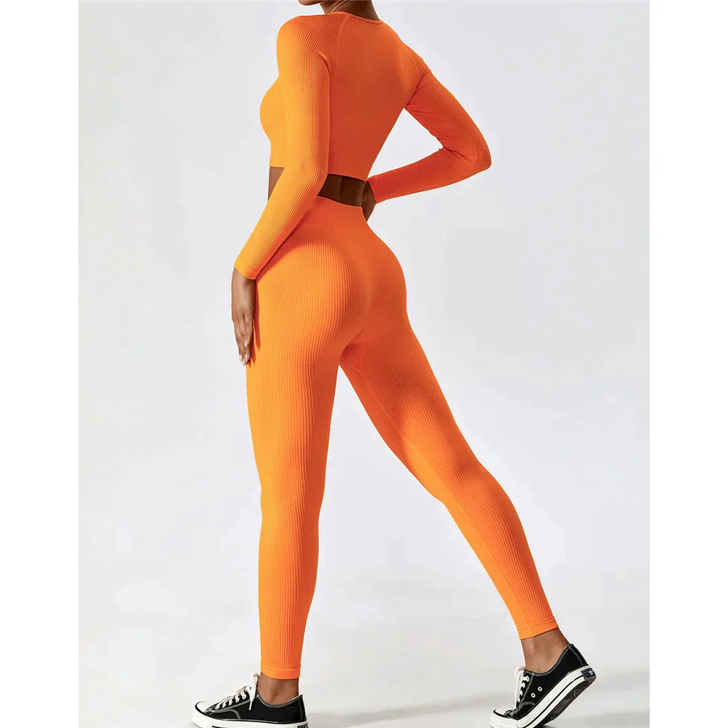 Zoorie 2 Pieces Long Sleeve Yoga Suit