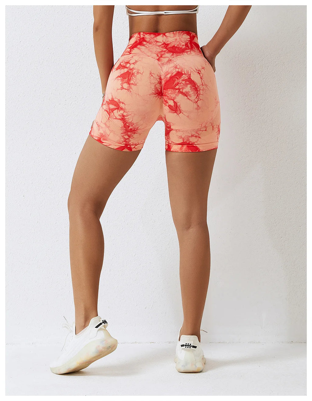 Zoorie Tie Dye Peach Shorts