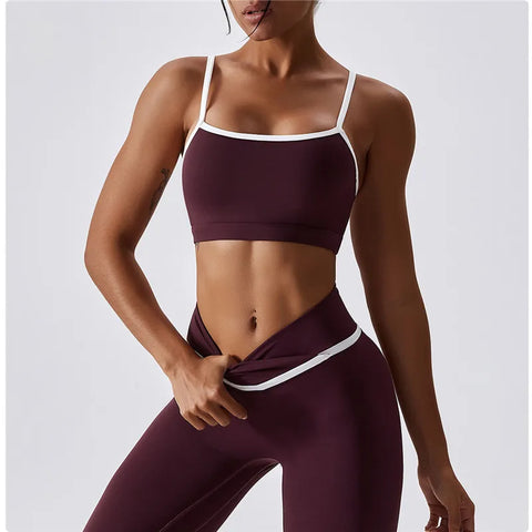 Zoorie Stitching Contrast Color Bra