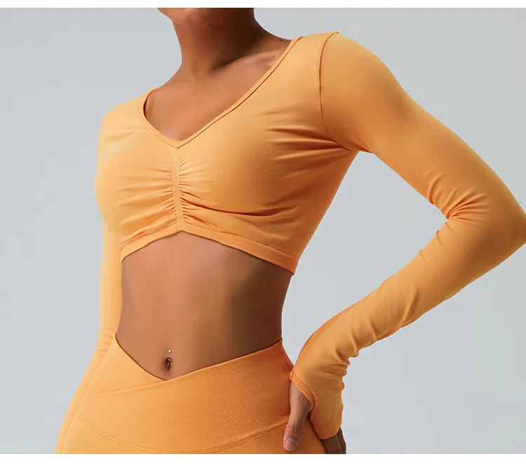 Zoorie Seamless Sexy Yoga Shirts