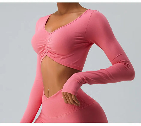 Zoorie Seamless Sexy Yoga Shirts