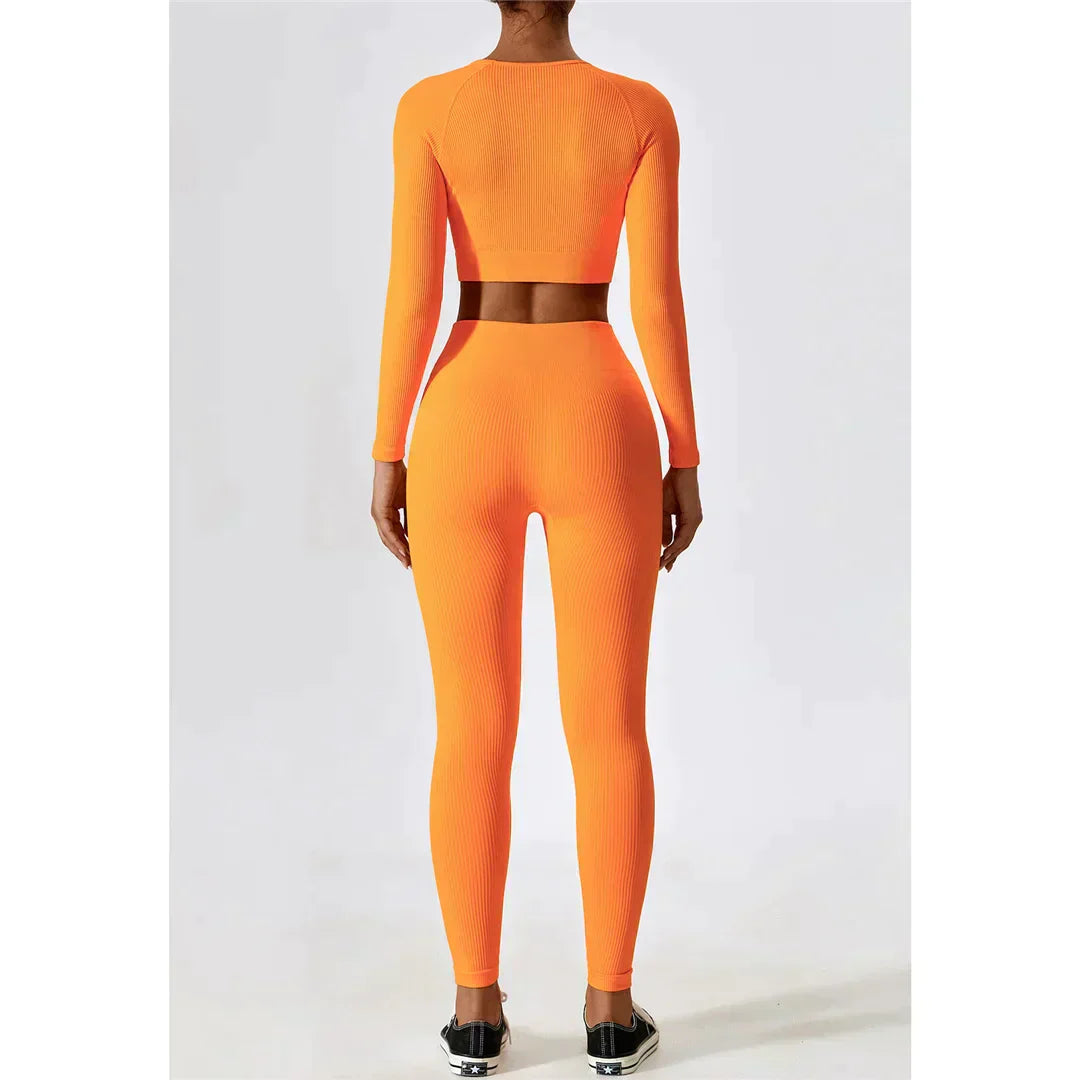 Zoorie 2 Pieces Long Sleeve Yoga Suit