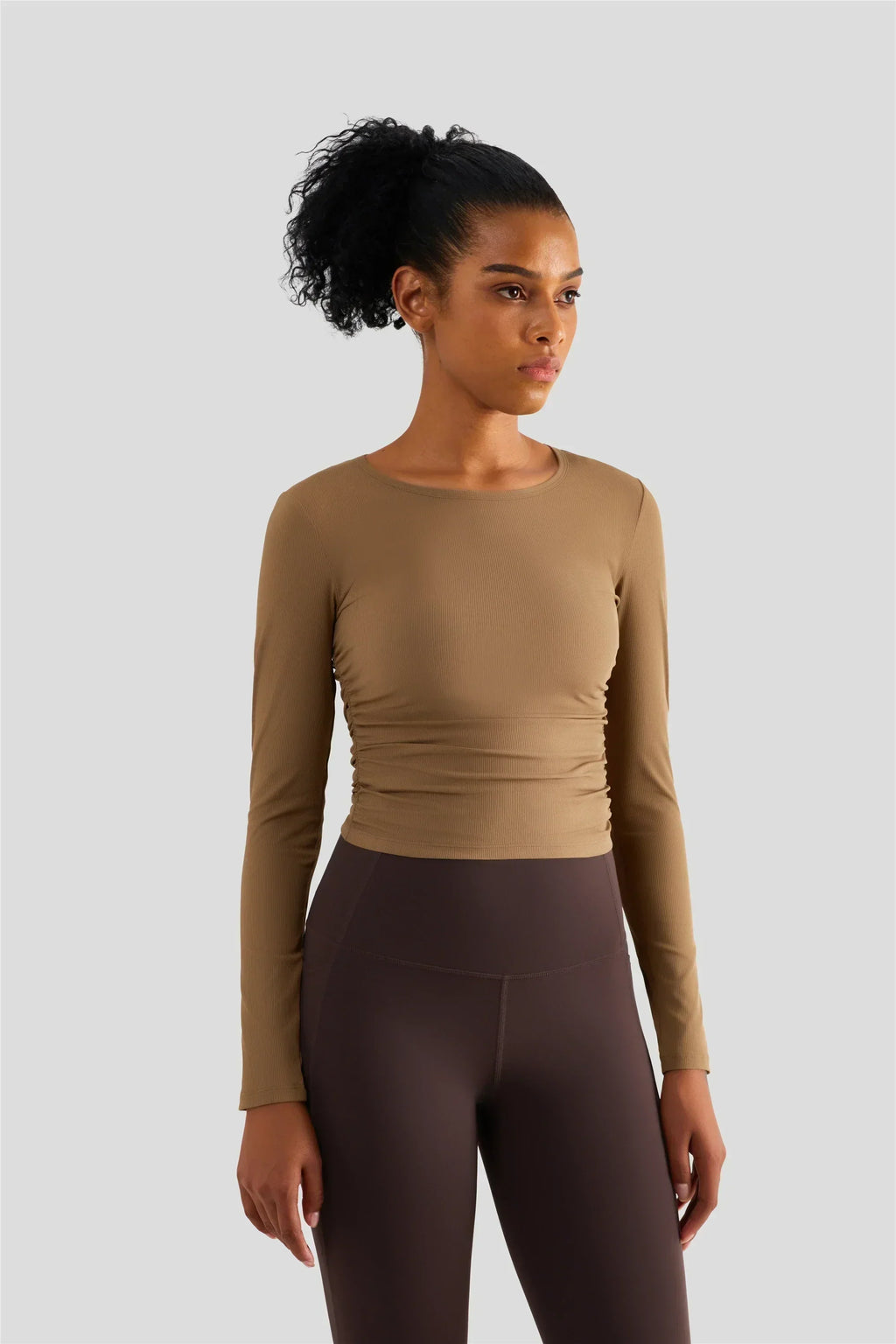 Zoorie High Elastic Slim Waist T-shirt