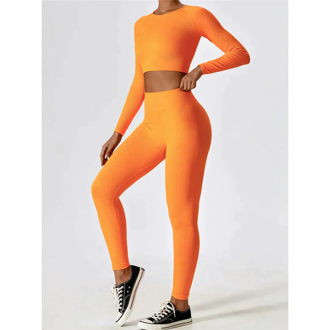 Zoorie 2 Pieces Long Sleeve Yoga Suit