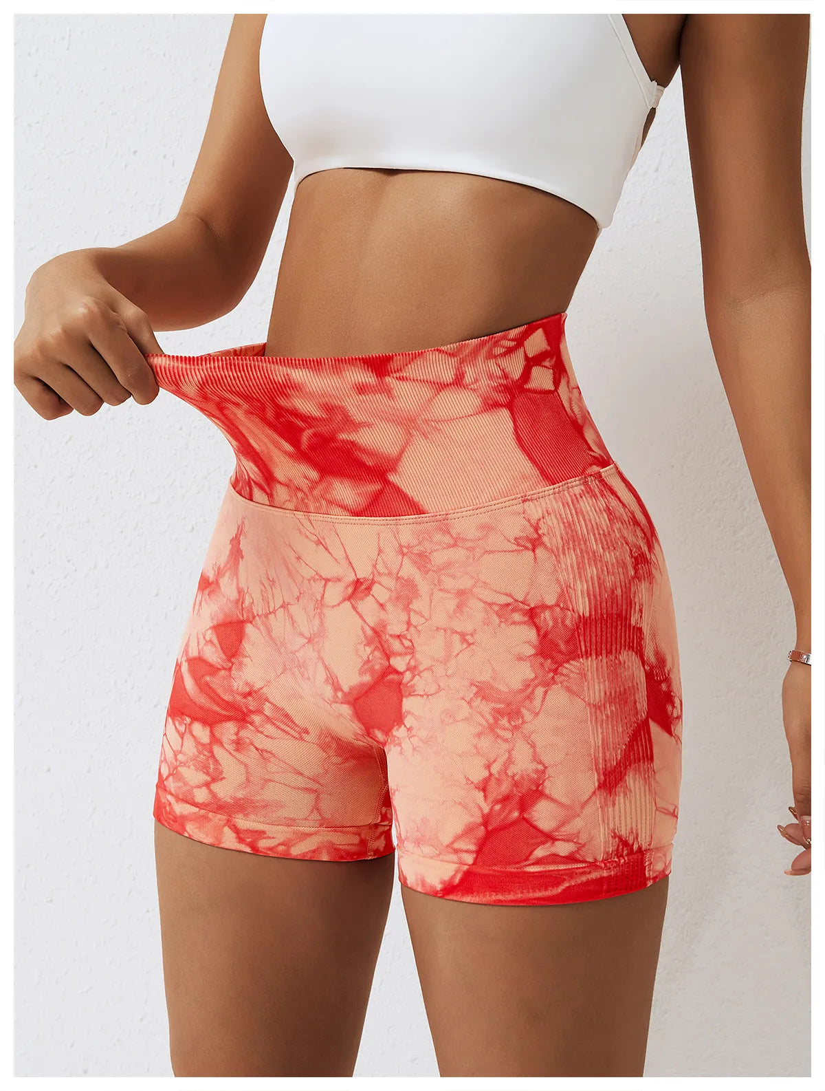 Zoorie Tie Dye Peach Shorts