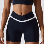 Zoorie Crossed Waist Fitness Short