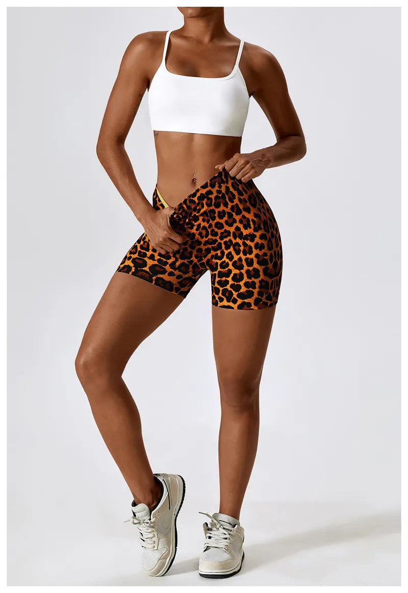 Zoorie Leopard Seamless Shorts