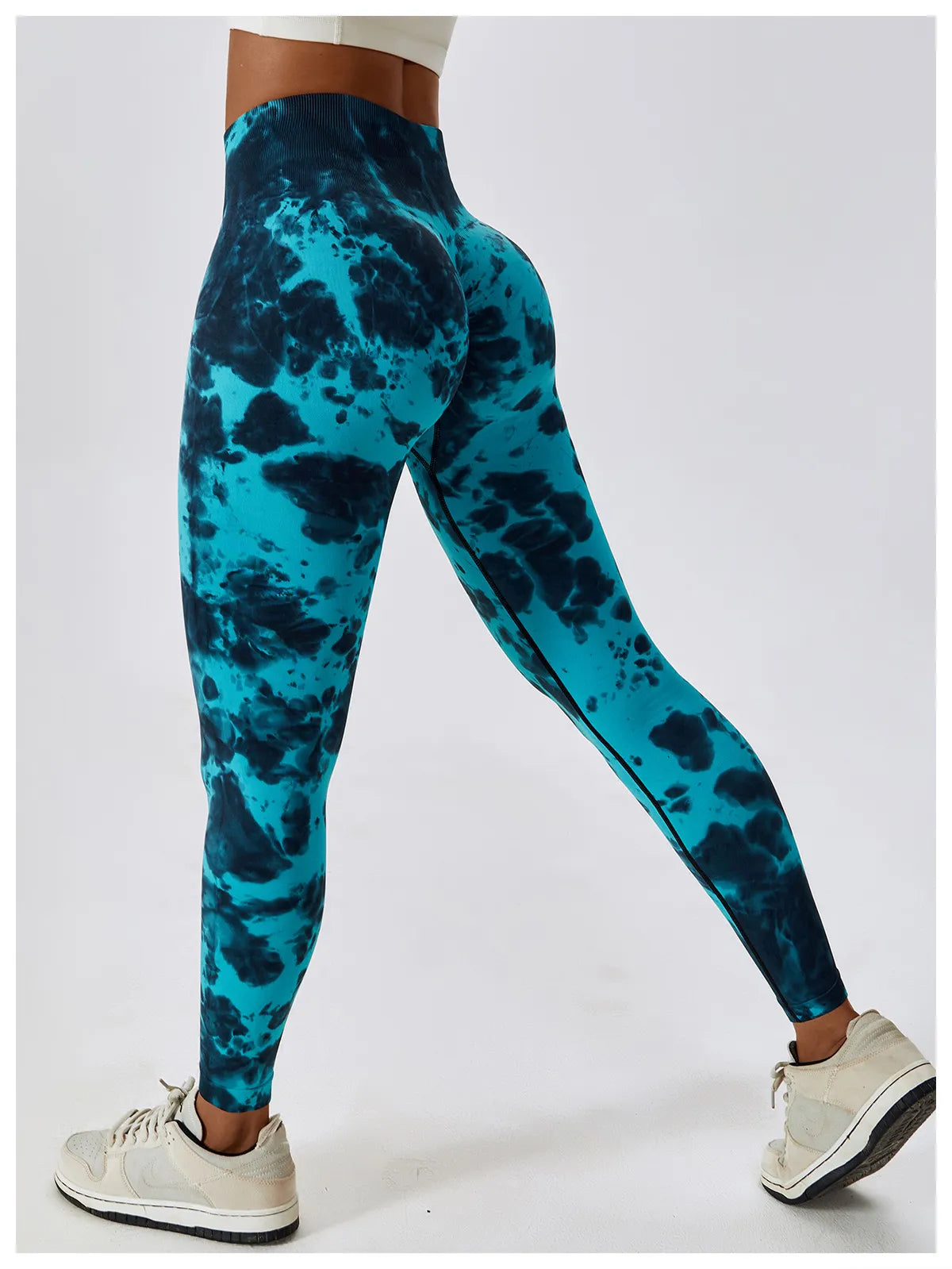 Zoorie Tie-dye Seamless Scrunch Leggings