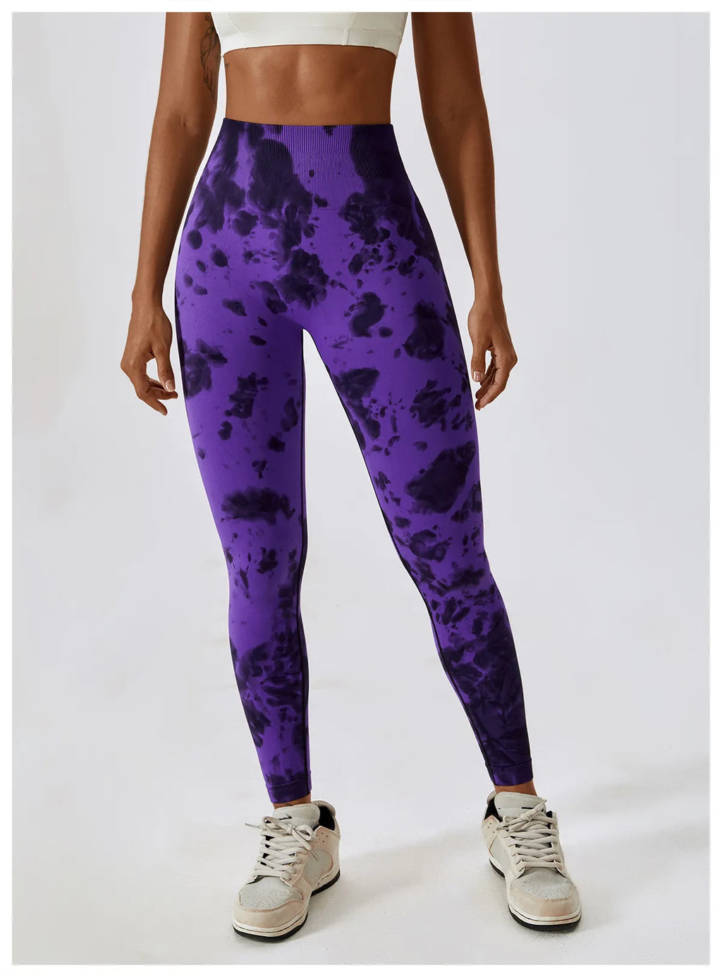 Zoorie Tie-dye Seamless Scrunch Leggings