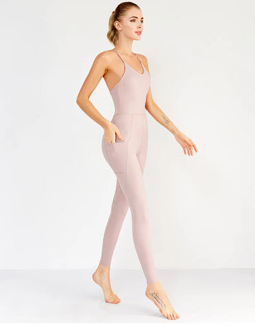 Zoorie Dance Bodycon Jumpsuit with Pocket