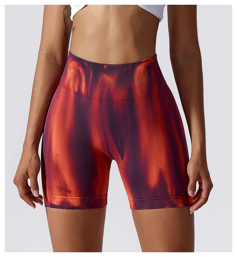 Zoorie Tie-Dye Buttt Lift Seamless Short