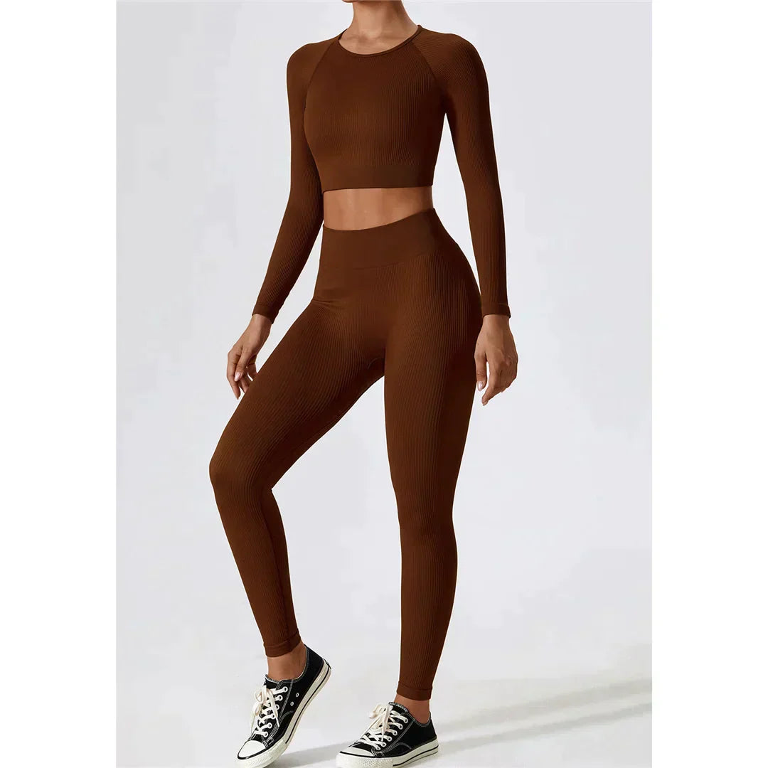 Zoorie 2 Pieces Long Sleeve Yoga Suit