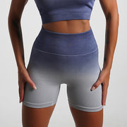 Seamless Push Up  Gradient  Shorts