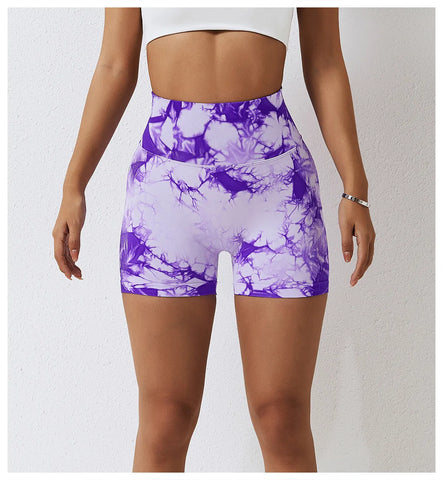 Zoorie Tie Dye Peach Shorts