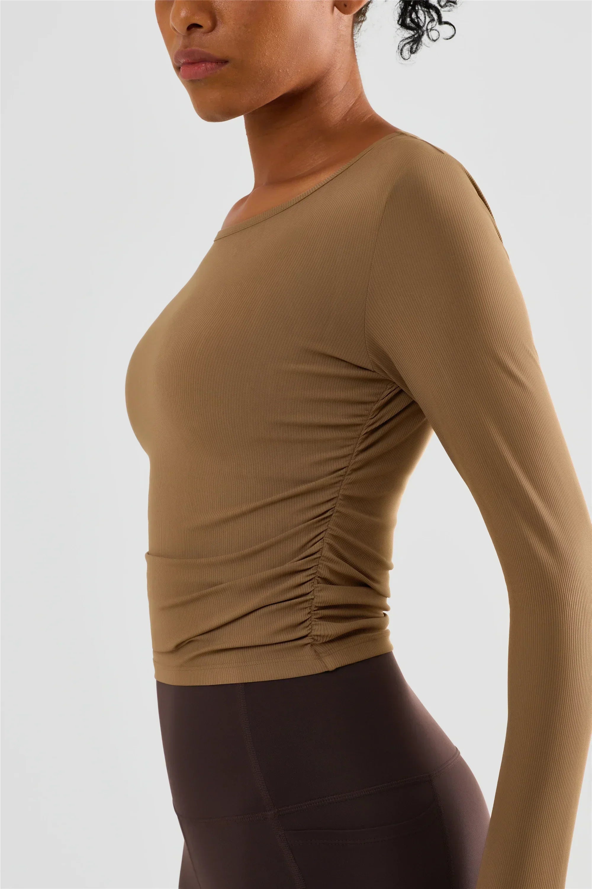 Zoorie High Elastic Slim Waist T-shirt