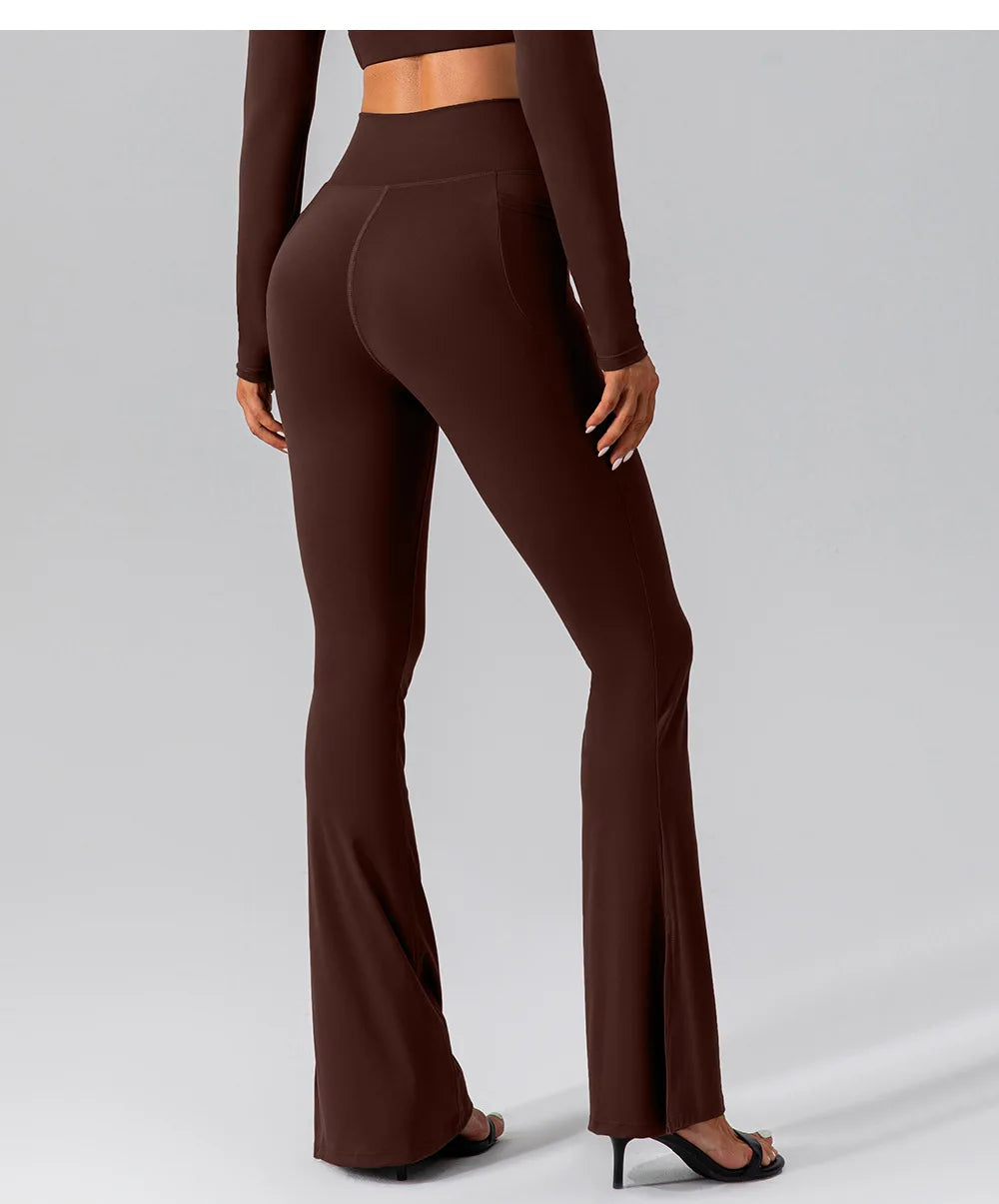 Zoorie Cross waist Flared Leggings