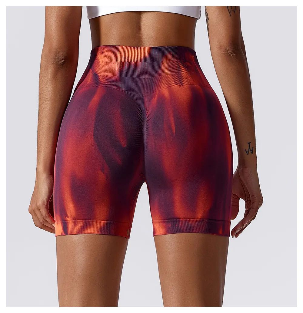 Zoorie Tie-Dye Buttt Lift Seamless Short