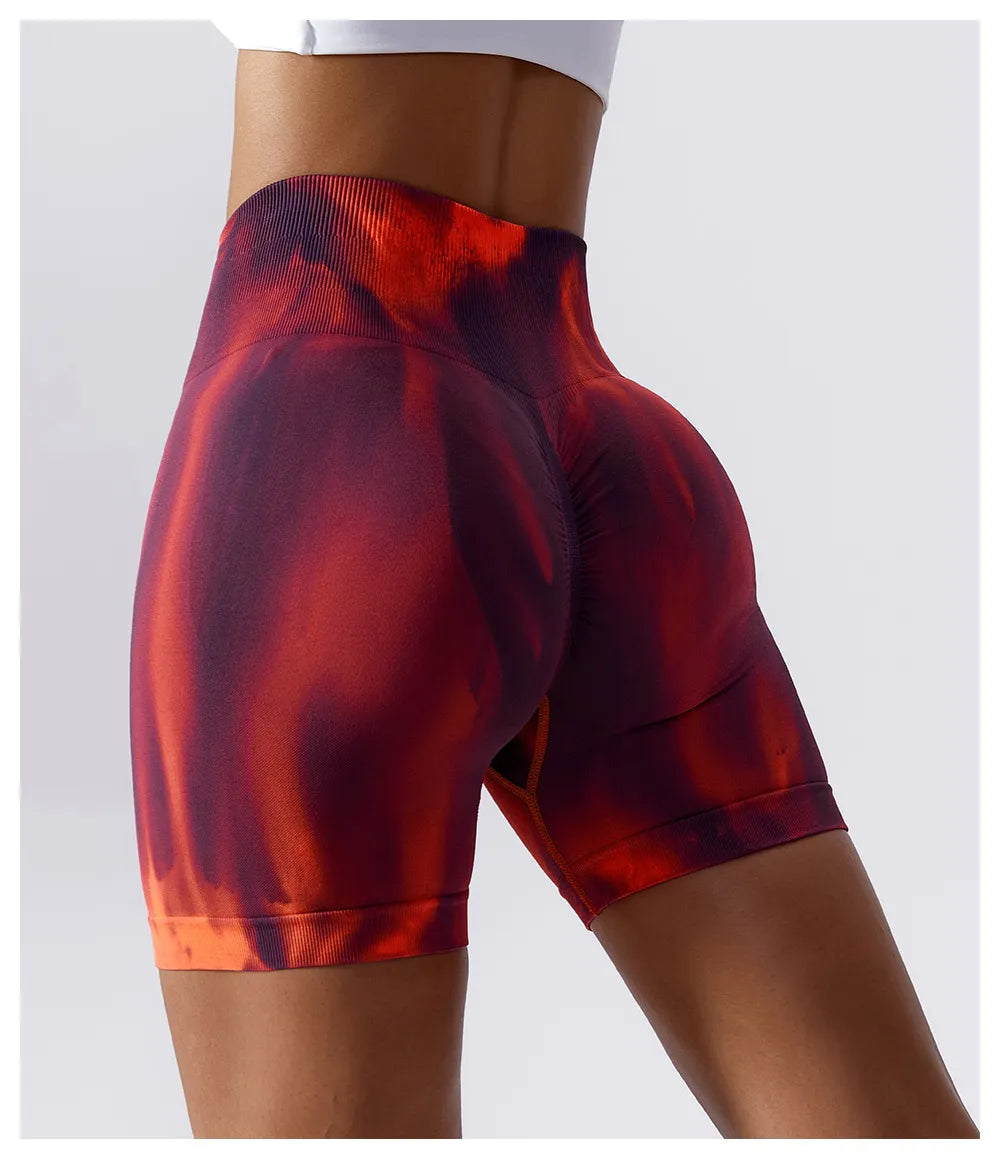 Zoorie Tie-Dye Buttt Lift Seamless Short