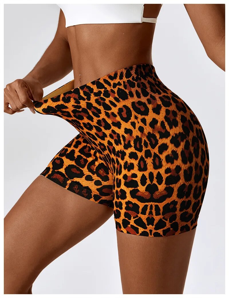 Zoorie Leopard Seamless Shorts