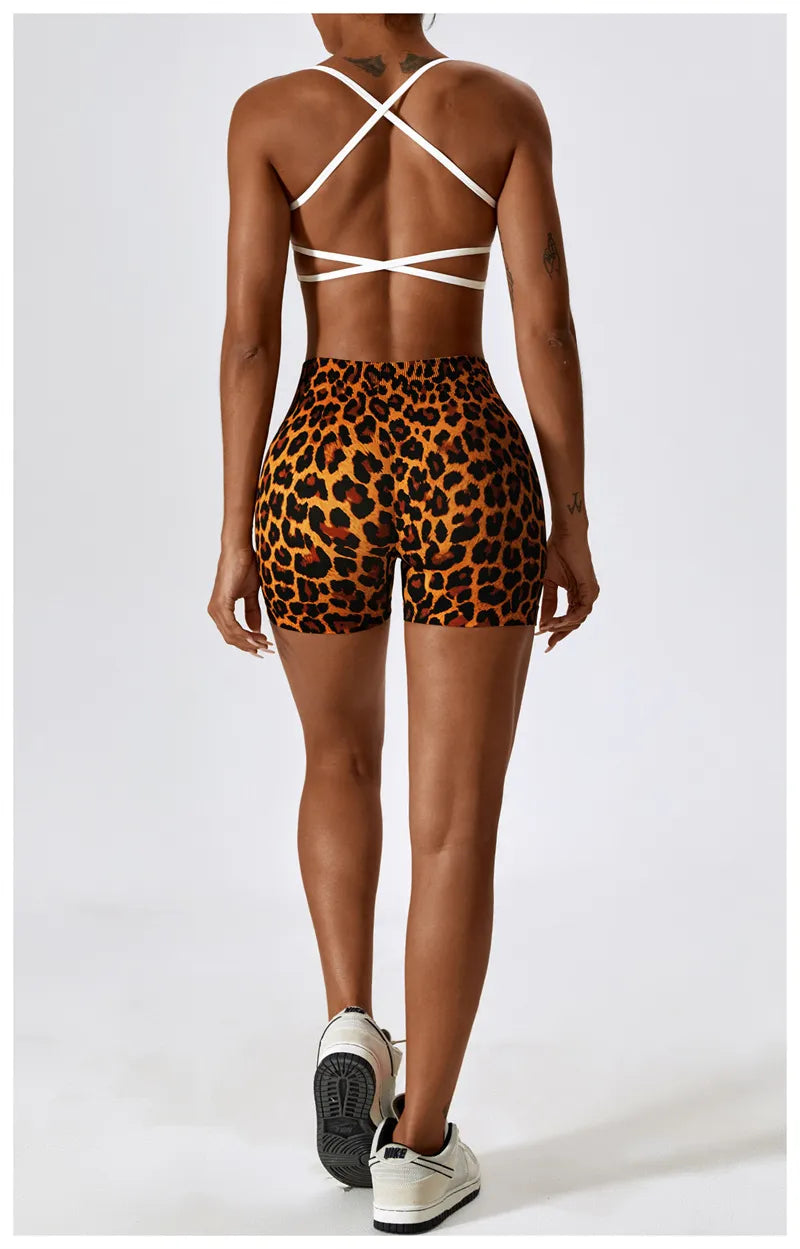 Zoorie Leopard Seamless Shorts
