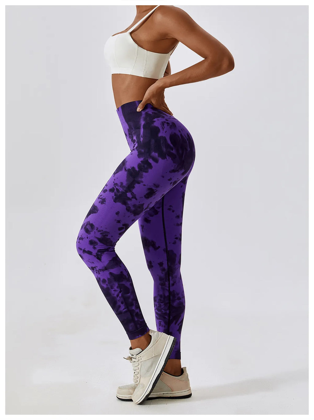 Zoorie Tie-dye Seamless Scrunch Leggings