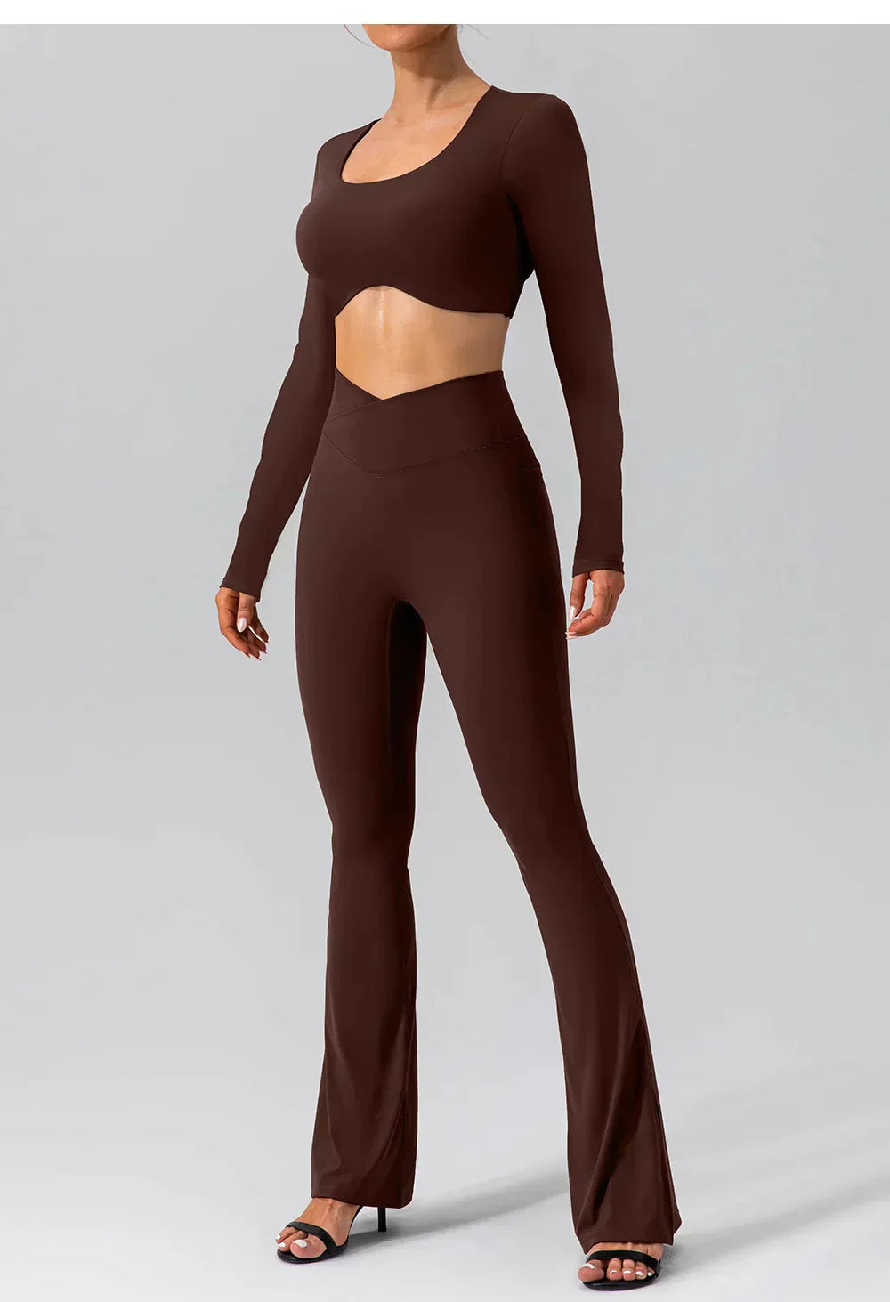 Zoorie Cross waist Flared Leggings