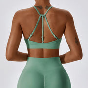 Zoorie High Neck Open Back Top