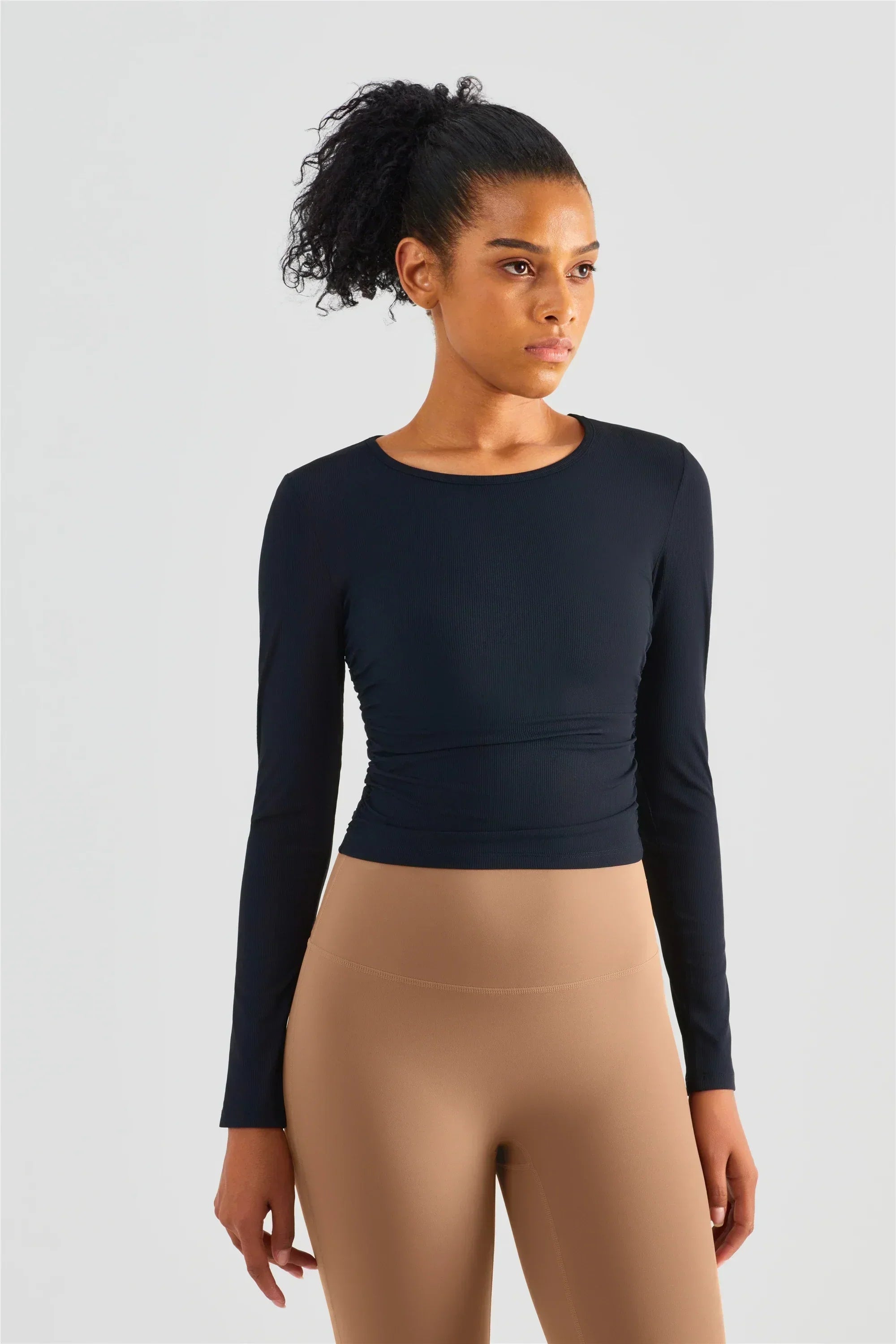 Zoorie High Elastic Slim Waist T-shirt