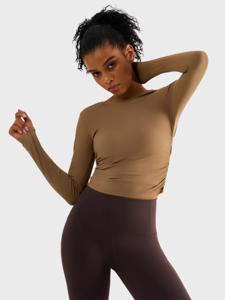 Zoorie High Elastic Slim Waist T-shirt
