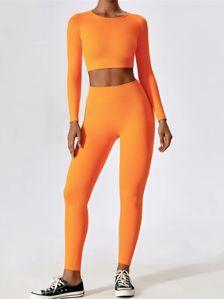 Zoorie 2 Pieces Long Sleeve Yoga Suit
