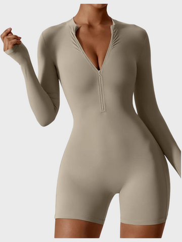 Zoorie Long Sleeve Zipper Romper