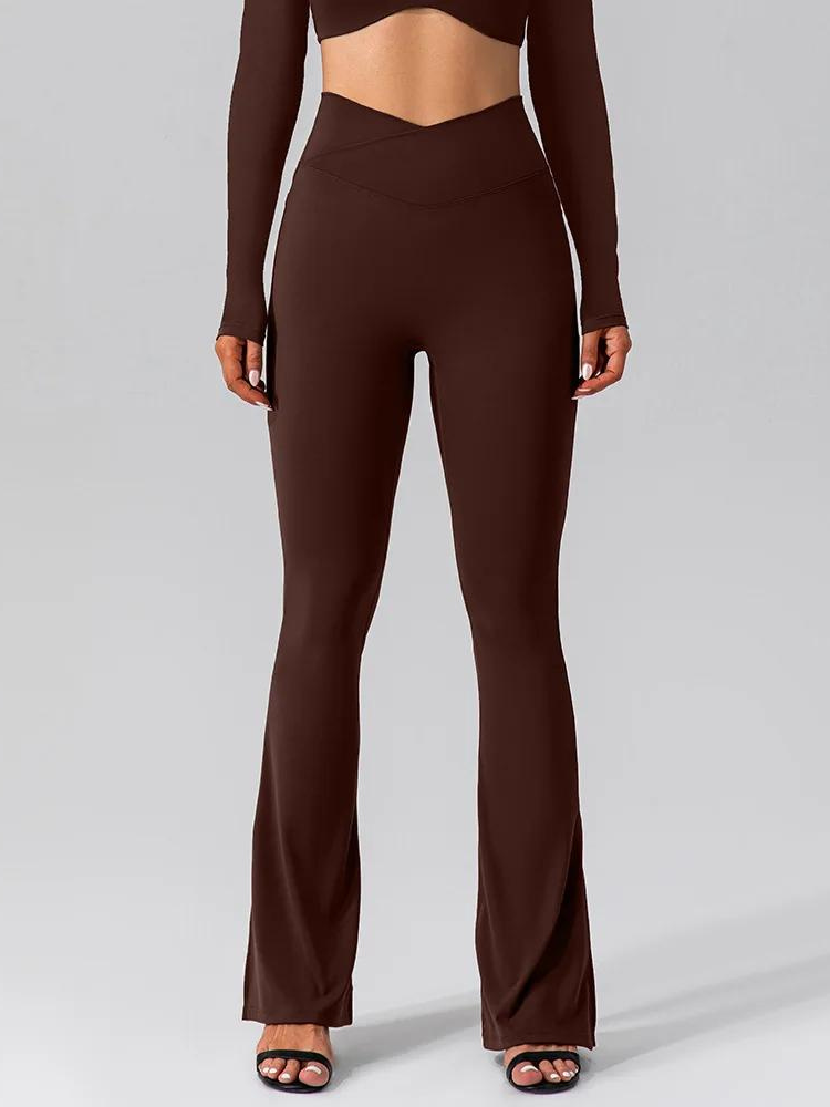 Zoorie Cross waist Flared Leggings
