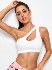 Zoorie One Shoulder Shockproof Bra Black